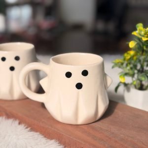 Handcrafted Boo Ghost Ceramic Mug