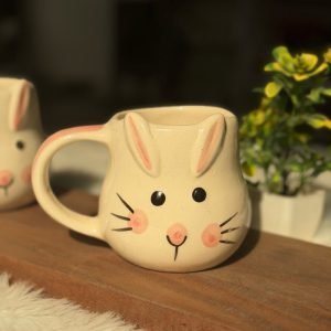 Handcrafted Bunny Bliss Ceramic Mug