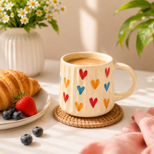 Pastel Hearts Coffee Mug