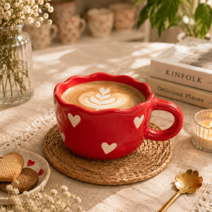 Red Heart Ceramic Mug – Love Edition