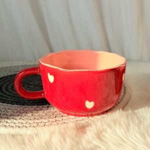 Scarlet Love Ceramic Broad Mug