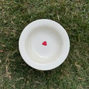 Single Heart Pasta Plate (Pack of 1)